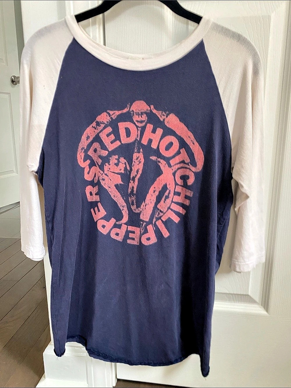 RARE Vintage Red Hot Chili Peppers Graphic Raglan Tee
